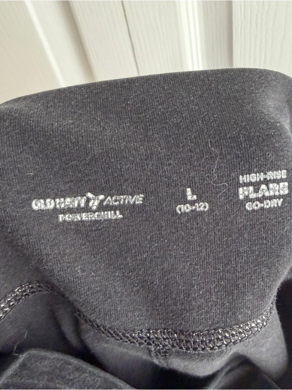 Old Navy active go dry high rise‎ flare size large 10-12